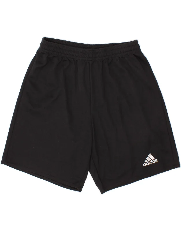 ADIDAS Boys Aeroready Sport Shorts 11-12 Years Black Polyester