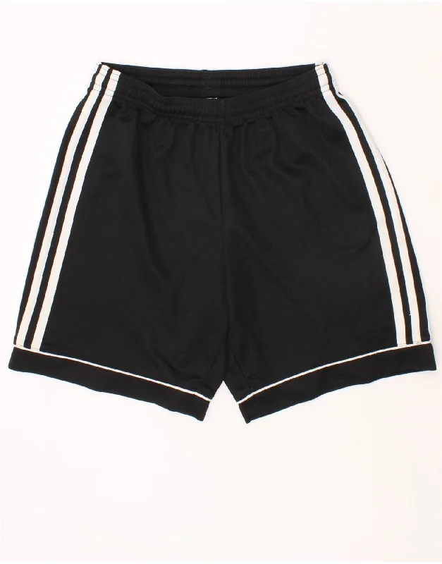 ADIDAS Boys Aeroready Sport Shorts 11-12 Years Black Polyester