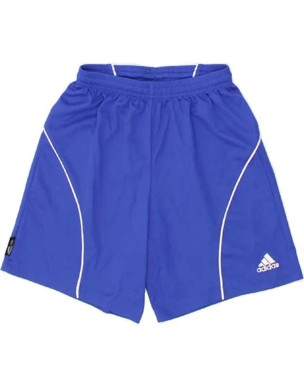 ADIDAS Boys Clima 365 Sport Shorts 15-16 Years Blue Polyester