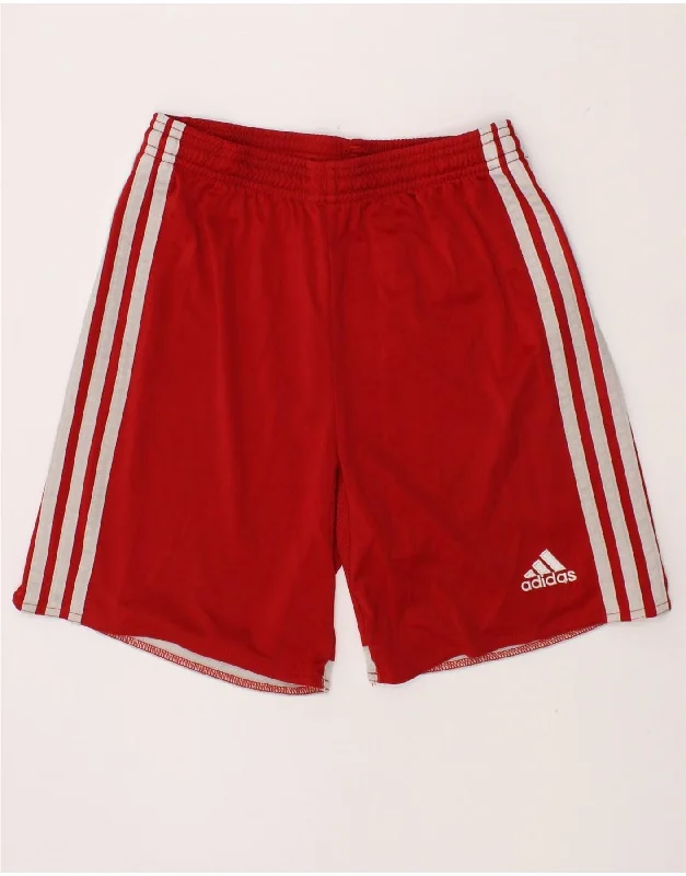 ADIDAS Boys Climacool Sport Shorts 11-12 Years Large Red Polyester