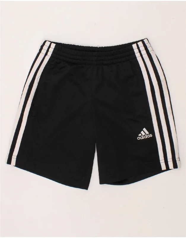 ADIDAS Boys Climalite Sport Shorts 4-5 Years Black