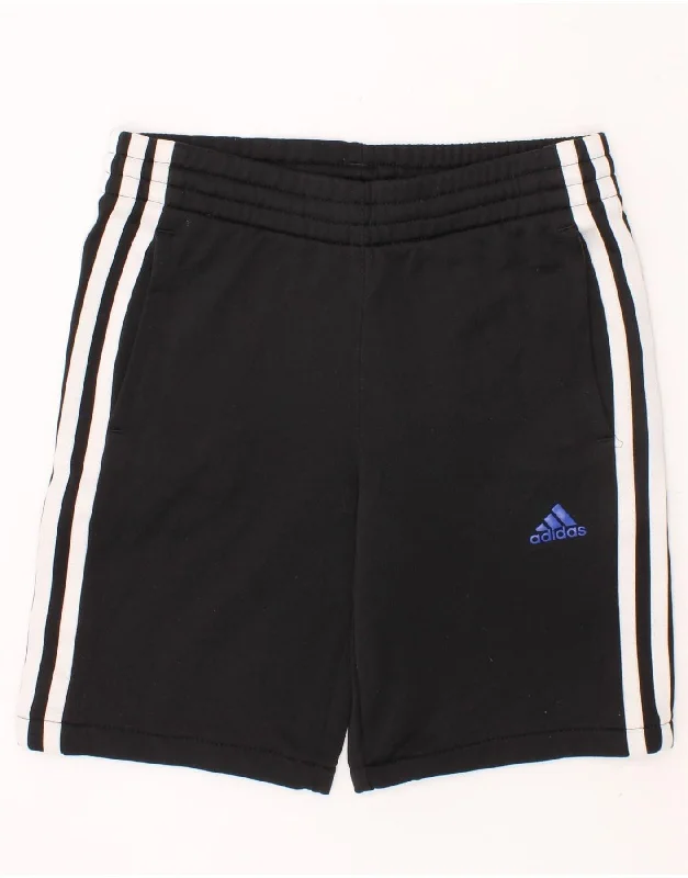 ADIDAS Boys Climalite Sport Shorts 9-10 Years Black