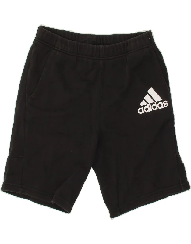 ADIDAS Boys Graphic Sport Shorts 15-16 Years Black