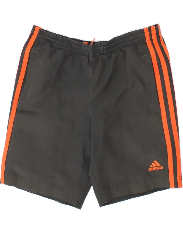 ADIDAS Boys Sport Shorts 5-6 Years Green Polyester