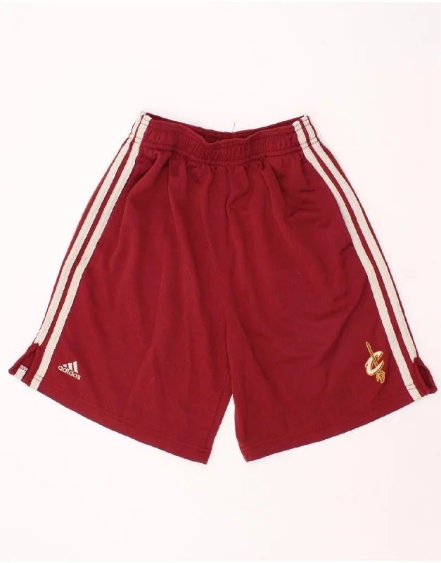 ADIDAS Boys Sport Shorts 6-7 Years Large  Red Polyester