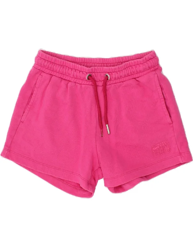 DIESEL Girls Sport Shorts 9-10 Years Pink Cotton