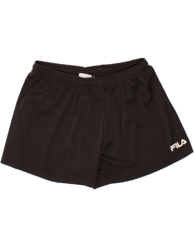 FILA Boys Sport Shorts 13-14 Years Black Polyester