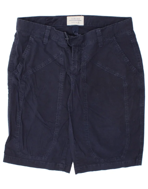 JECKERSON Boys Chino Shorts 15-16 Years W28 Navy Blue Cotton