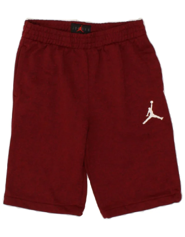 JORDAN Boys Dri Fit Graphic Sport Shorts 12-13 Years Large  Burgundy