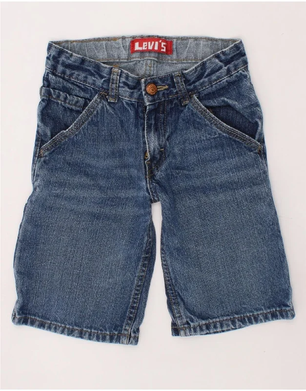 LEVI'S Boys 505 Denim Shorts 5-6 Years W22  Blue Cotton