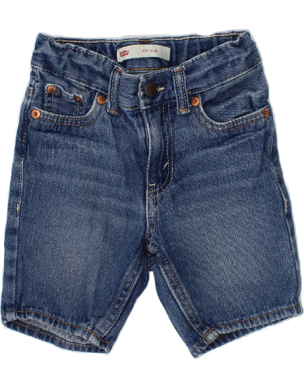 LEVI'S Boys 511 Slim Denim Shorts 2-3 Years W20  Blue Cotton