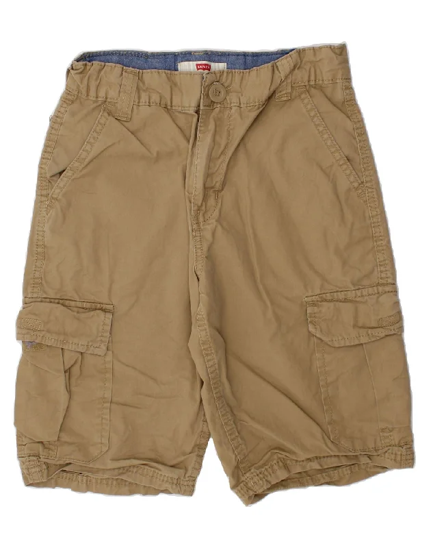 LEVI'S Boys Cargo Shorts 9-10 Years W25  Beige Cotton