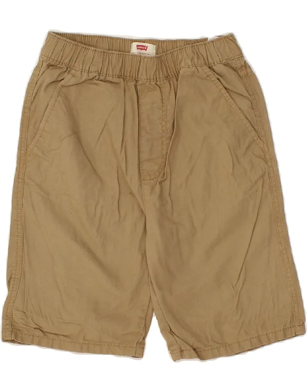 LEVI'S Boys Chino Shorts 10-11 Years W24 Brown Cotton