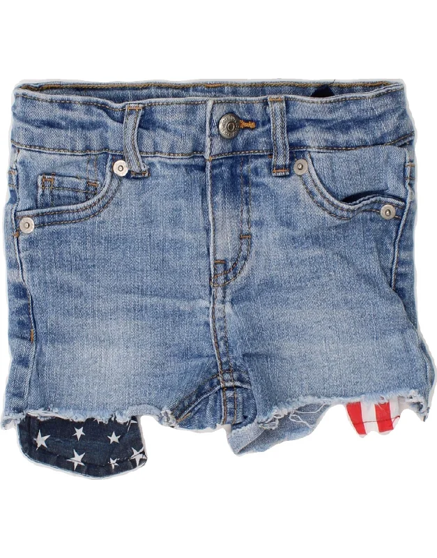 LEVI'S Girls Denim Shorts 2-3 Years W20  Blue Ramie