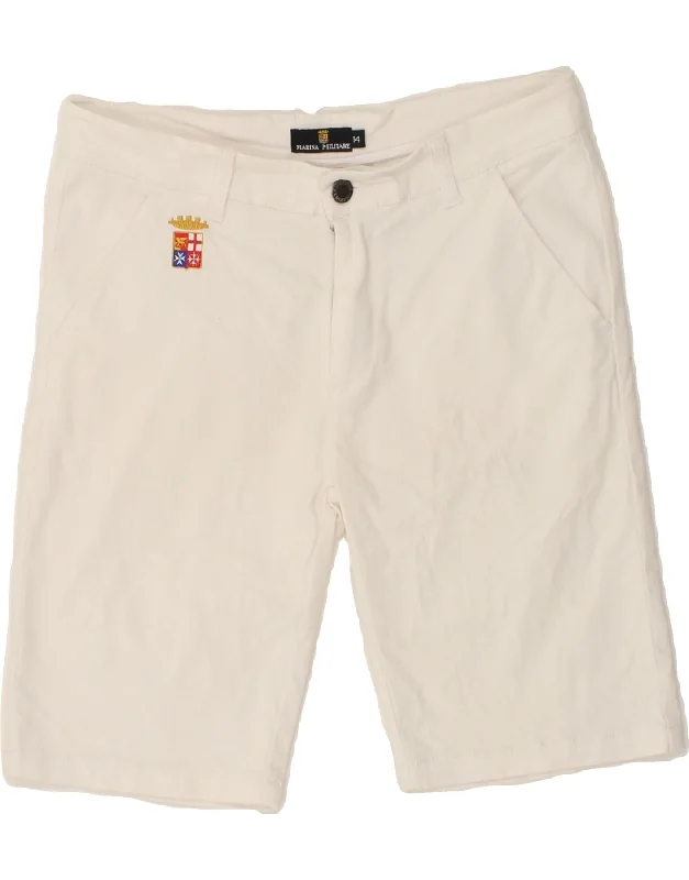 MARINA MILITARE Boys Chino Shorts 13-14 Years W28  White Cotton