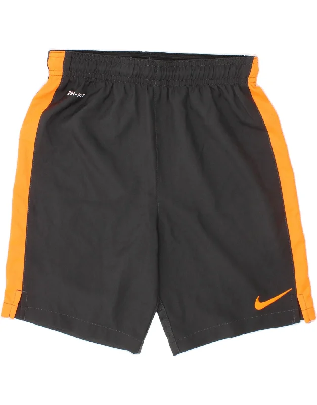 NIKE Boys Dri Fit Sport Shorts 10-11 Years Medium Grey