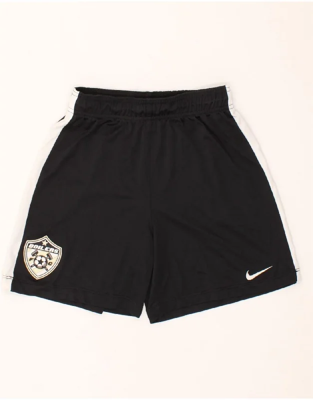 NIKE Boys Dri Fit Sport Shorts 12-13 Years Large Black Polyester