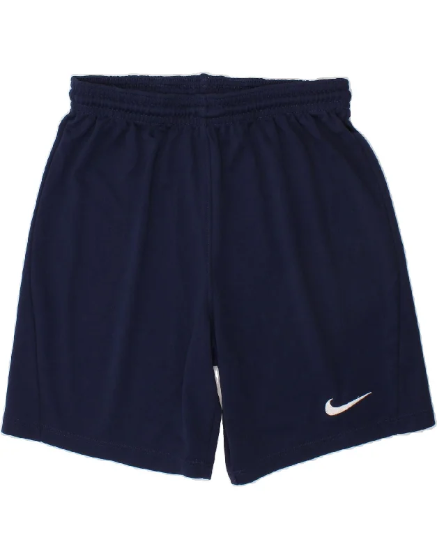 NIKE Boys Dri Fit Sport Shorts 7-8 Years Medium  Navy Blue Polyester