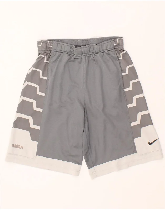 NIKE Boys Graphic Sport Shorts 10-11 Years medium Grey Colourblock