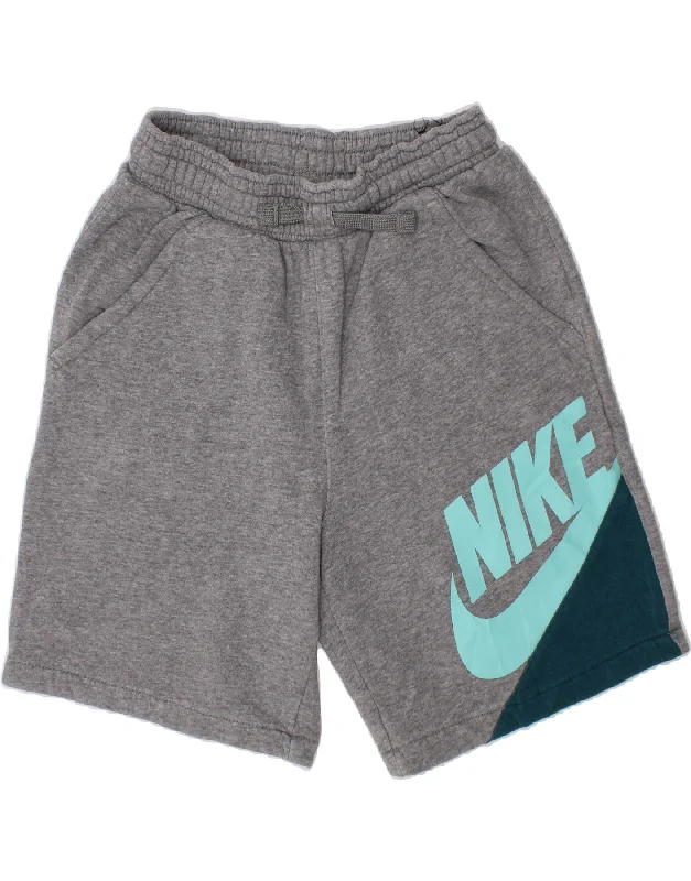 NIKE Boys Graphic Sport Shorts 10-11 Years Medium Grey