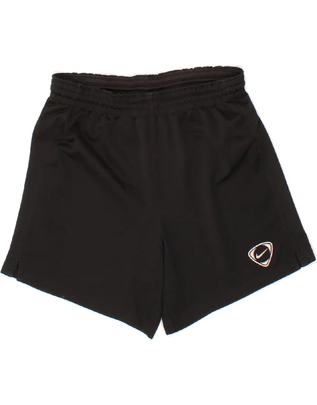 NIKE Boys Sport Shorts 12-13 Years Large Black Polyester