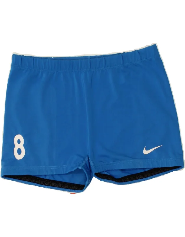 NIKE Girls Sport Shorts 15-16 Years XL Blue