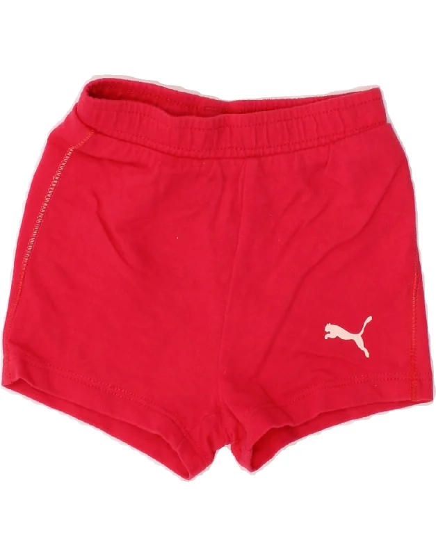 PUMA Girls Sport Shorts 2-3 Years Medium  Red Cotton