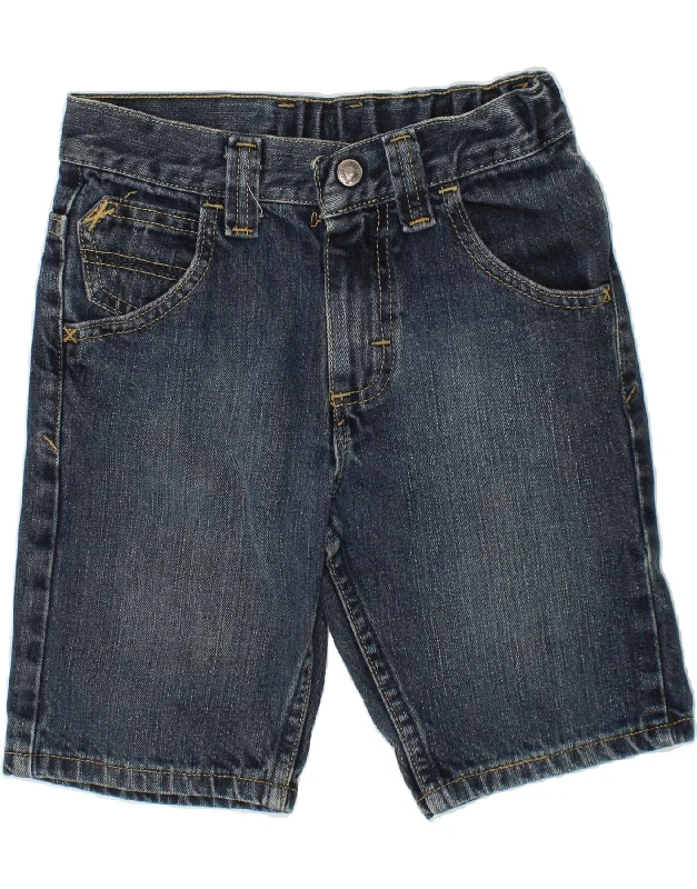 WRANGLER Boys Denim Shorts 6-7 Years W22 Blue Cotton