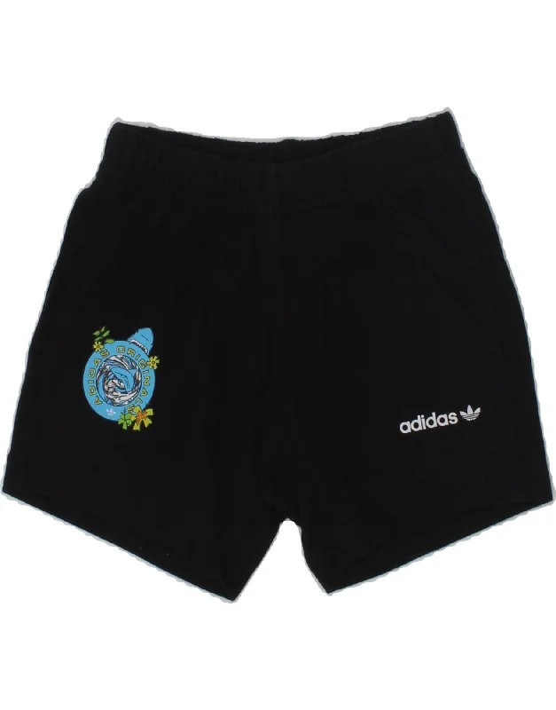 ADIDAS Baby Boys Sport Shorts 9-12 Months Black Cotton