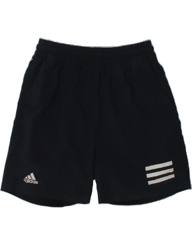 ADIDAS Boys Aeroready Sport Shorts 13-14 Years Navy Blue Polyester