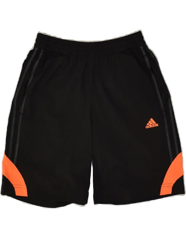 ADIDAS Boys Climacool Graphic Sport Shorts 11-12 Years  Black Colourblock