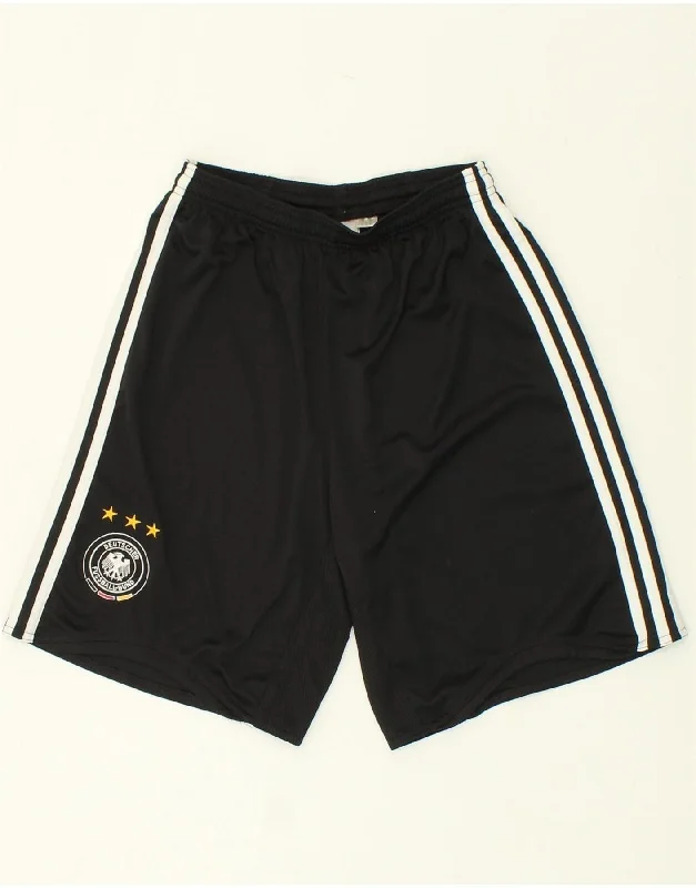 ADIDAS Boys Deutscher Fussball Bund Sport Shorts 15-16 Years Black