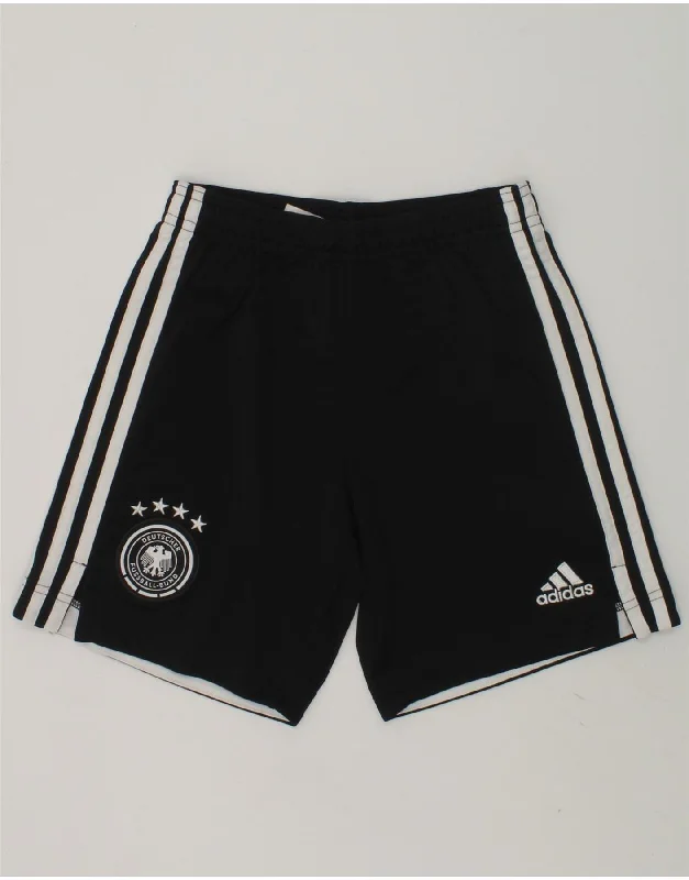 ADIDAS Boys Deutscher Fussball Bund Sport Shorts 9-10 Years Black