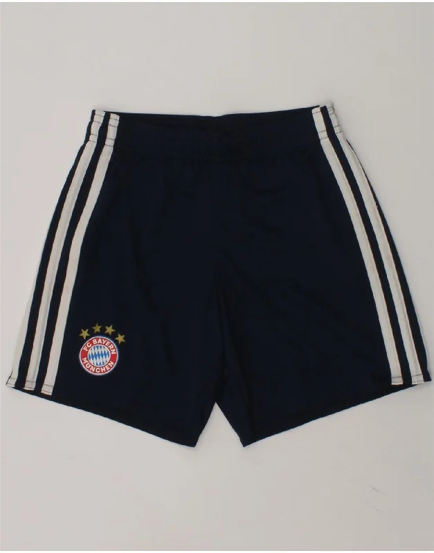 ADIDAS Boys FC Bayern Munchen Sport Shorts 5-6 Years Navy Blue