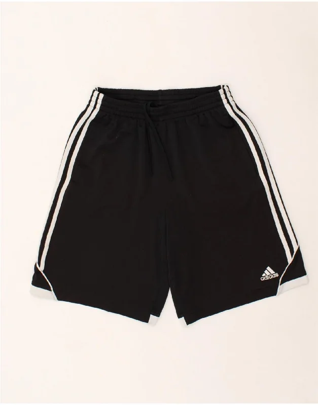 ADIDAS Boys Graphic Sport Shorts 15-16 Years XL  Black Colourblock