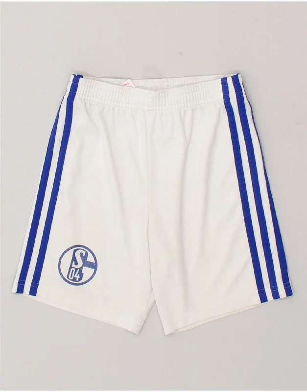 ADIDAS Boys Graphic Sport Shorts 4-5 Years White Polyester