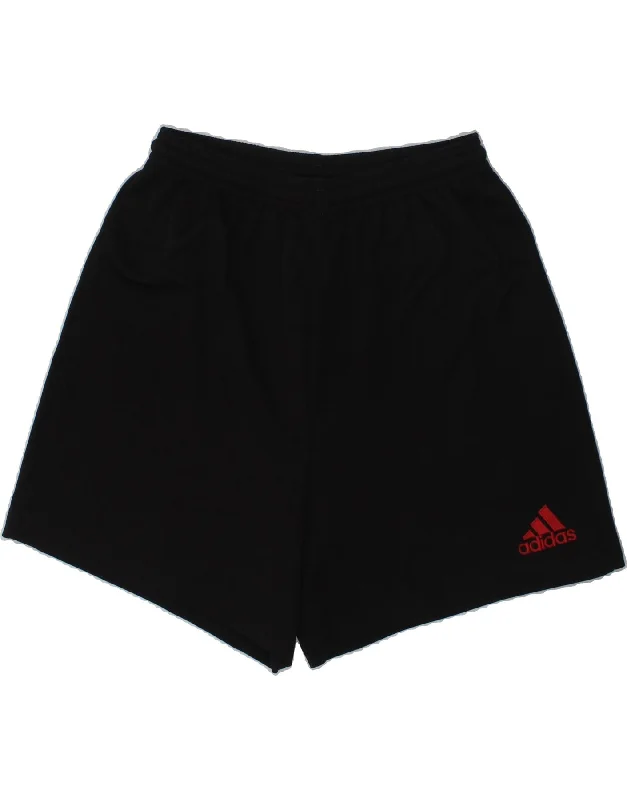 ADIDAS Boys Sport Shorts 13-14 Years XS Black Polyester