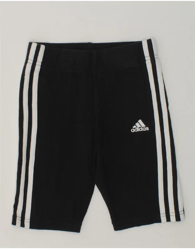 ADIDAS Girls Sport Shorts 9-10 Years Black