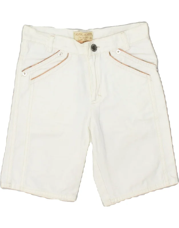 ALVIERO MARTINI Boys Denim Shorts 3-4 Years W22 White