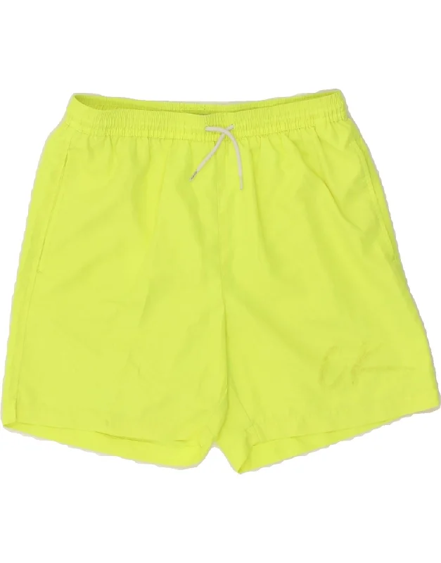 CALVIN KLEIN Boys Graphic Sport Shorts 13-14 Years Green Polyester