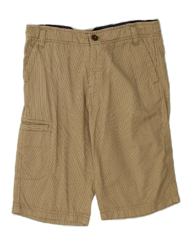 CHAMPION Boys Cargo Shorts 9-10 Years Medium W26 Beige Striped