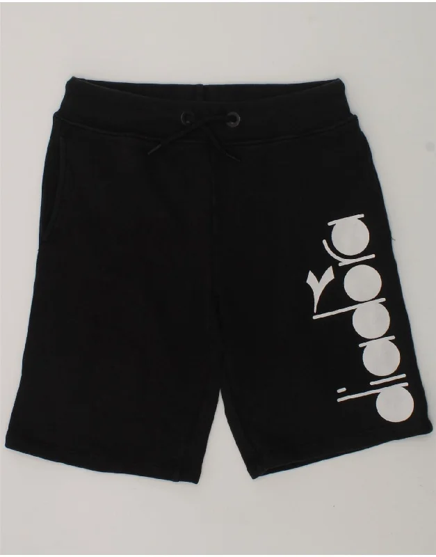 DIADORA Boys Graphic Sport Shorts 15-16 Years Black