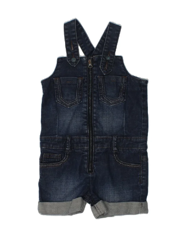 DKNY Baby Boys Dungarees Denim Shorts 18-24 Months W22 Navy Blue Cotton