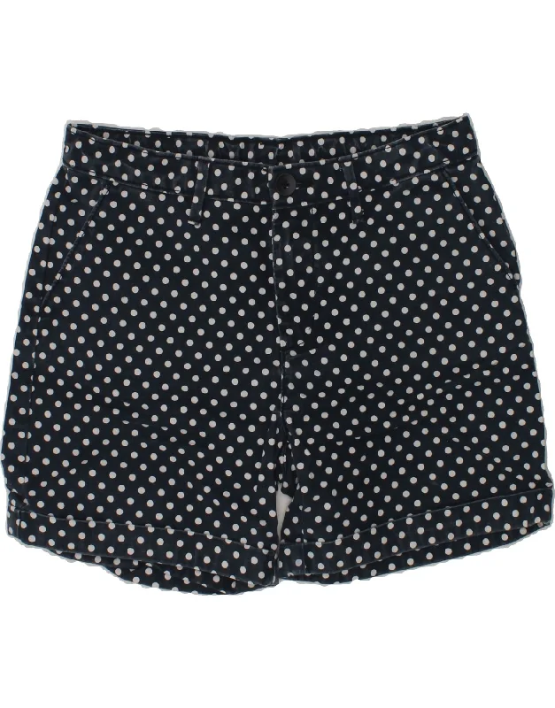 GAP Boys Chino Shorts 15-16 Years W28 Navy Blue Polka Dot Cotton