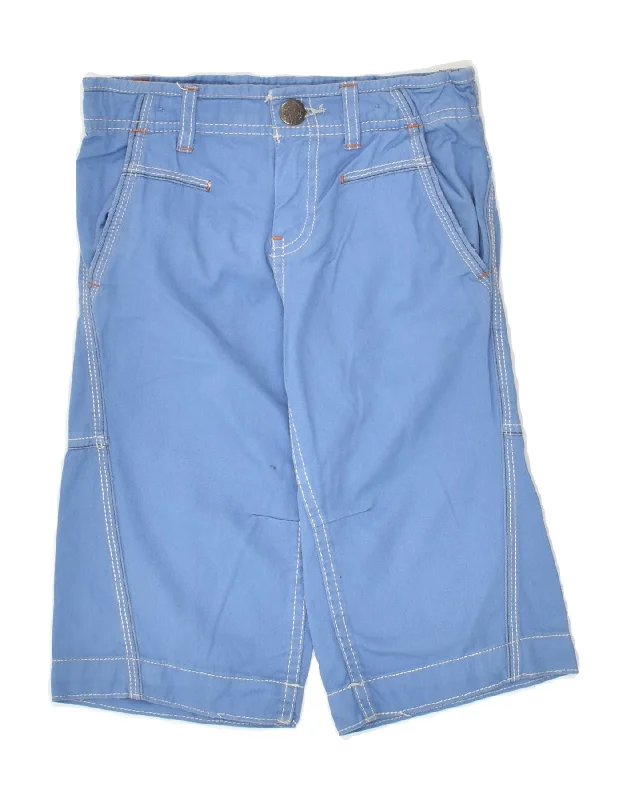 GIAN MARCO VENTURI Boys Chino Shorts 4-5 Years W22  Blue Cotton