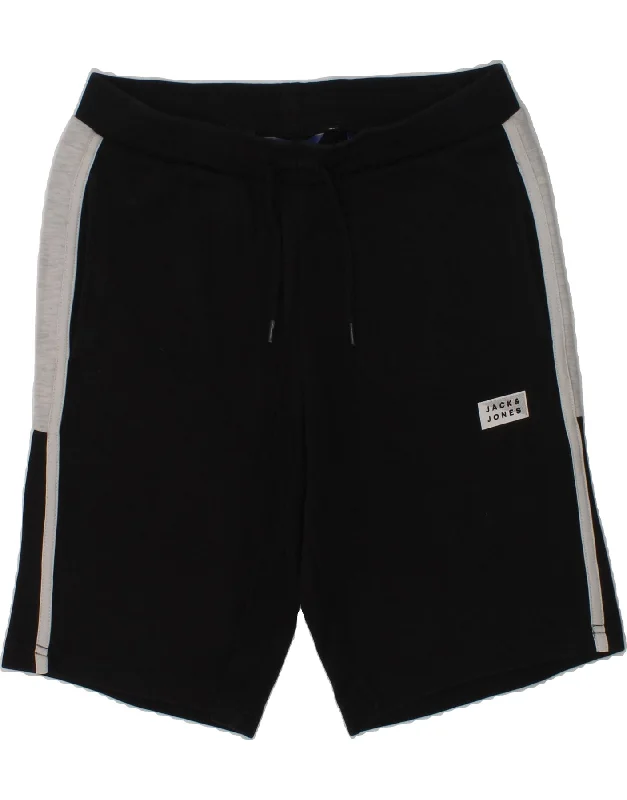 JACK & JONES Boys Sport Shorts 13-14 Years Black Cotton