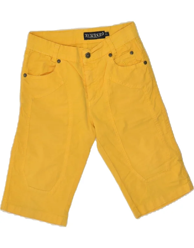 JECKERSON Boys Bermuda Shorts 9-10 Years W22 Yellow Cotton