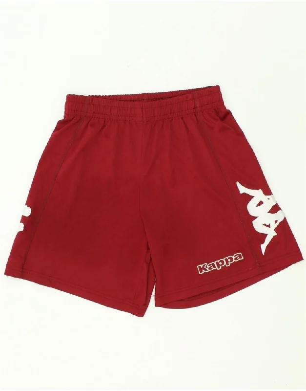 KAPPA Boys Graphic Sport Shorts 13-14 Years Red