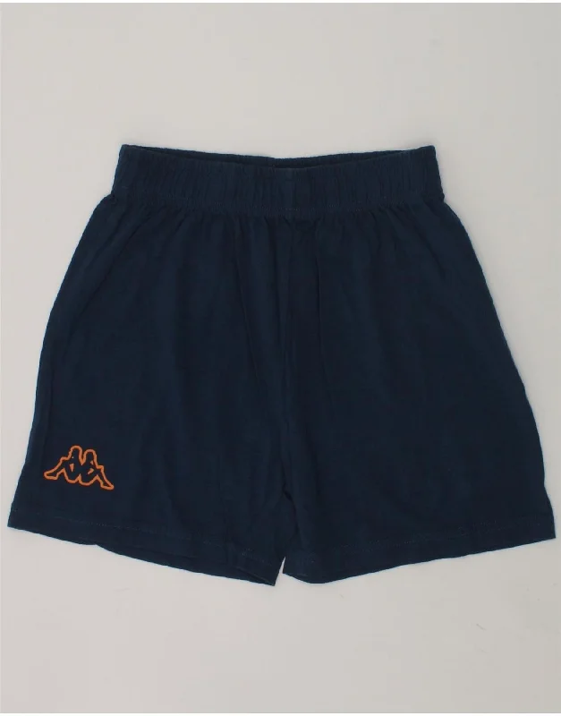 KAPPA Boys Sport Shorts 11-12 Years Navy Blue Cotton