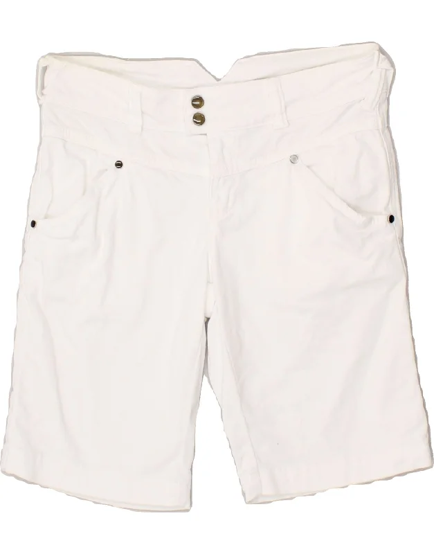 LIU JO Girls Bermuda Shorts 13-14 Years W28 White Cotton